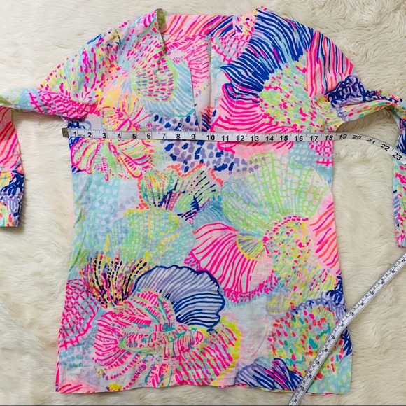 Lilly Pulitzer Amelia Island Top Roar of The Seas - Picture 6 of 8